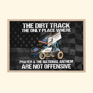 Dirt Track Racing - Custom Photo Poster - Drive It Like You're Sponsored - Poster & Canvas - GoDuckee