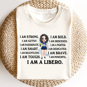 I Am A Libero - Personalized CustomCat Apparel - Gift For Volleyball Girls - Shirts - GoDuckee