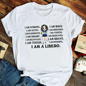 I Am A Libero - Personalized CustomCat Apparel - Gift For Volleyball Girls - Shirts - GoDuckee