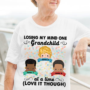 Personalized Grandma Shirts, Losing my mind one grandchild, Custom Kids - Shirts - GoDuckee