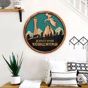 Speak Friend And Enter Personalized 3D 4-Layered Wood Art - Wood Sign - GoDuckee