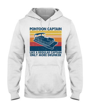 Pontoon Captain Only More Drunker Shirts - Gift For Pontoon Lovers - Shirts - GoDuckee