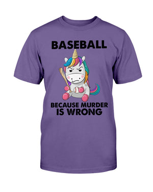 Hockey Because Murder Is Wrong Shirts - Shirts - GoDuckee