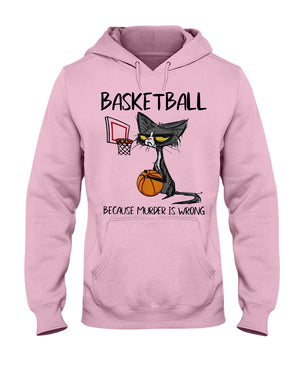 Basketball Because Murder Is Wrong Shirts - Shirts - GoDuckee