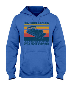 Pontoon Captain Only More Drunker Shirts - Gift For Pontoon Lovers - Shirts - GoDuckee