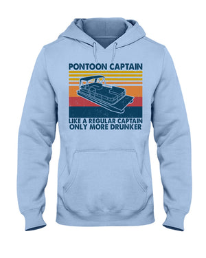Pontoon Captain Only More Drunker Shirts - Gift For Pontoon Lovers - Shirts - GoDuckee