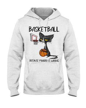 Basketball Because Murder Is Wrong Shirts - Shirts - GoDuckee