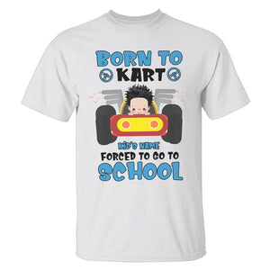 Personalized Racing Kids Youth Shirt, Born To Kark, Forced Back To School - Shirts - GoDuckee