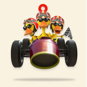 Racing Vintage Race Car Personalized Christmas Ornament - Ornament - GoDuckee