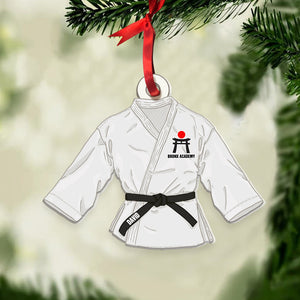 Karate Uniform With Different Belt Color Personalized Christmas Ornament - Ornament - GoDuckee