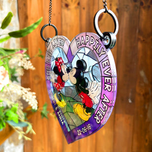 Personalized Gifts For Couple Suncatcher Window Hanging Ornament 01qhqn290524 Anniversary - Ornaments - GoDuckee