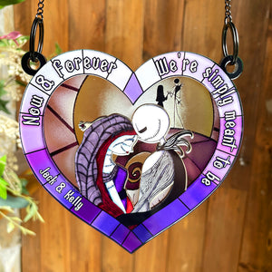 Personalized Gifts For Couple Suncatcher Window Hanging Ornament 03qhqn290524 - Ornaments - GoDuckee