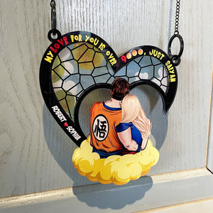Personalized Gifts For Couple Suncatcher Window Hanging Ornament 05htti040624hh - Ornament - GoDuckee