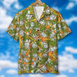 Dad The Man The Myth Personalized Hawaiian Shirt - Hawaiian Shirts - GoDuckee