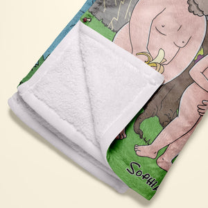 Personalized Gifts For Couple Blanket, Funny Naked Couple 03NADC120824HG - Blanket - GoDuckee