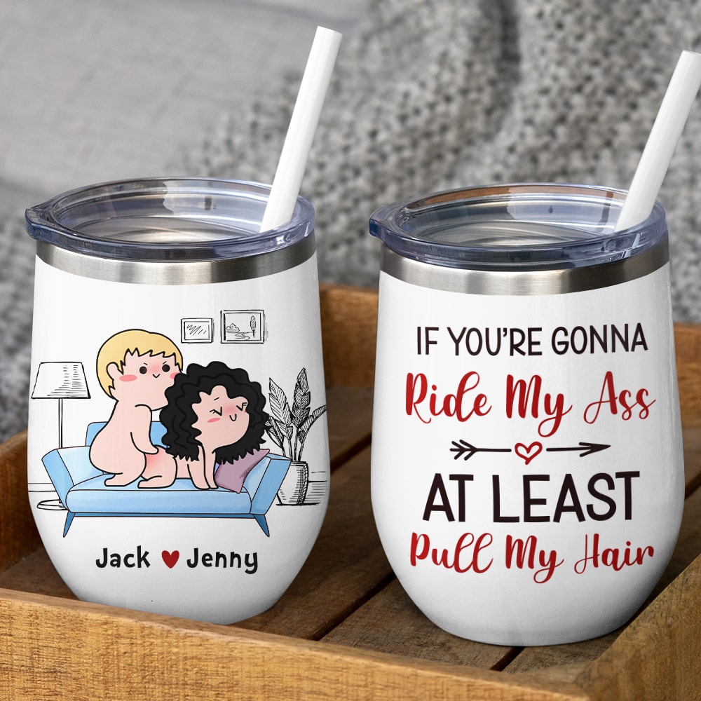 At Least Pull My Hair-Gift For Couple-Personalized Coffee Mug-Funny Co -  GoDuckee