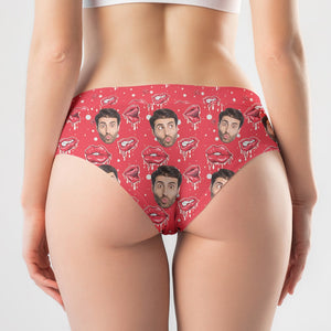 Custom Photo Gifts For Her Women's Briefs These Lips Are Waiting To Be Kissed Funny Valentine's Gifts - Boxers & Briefs - GoDuckee