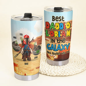 Best Dad In The Galaxy Personalized Tumbler TZ-TCTT-02HTHN290523 - Tumbler Cup - GoDuckee