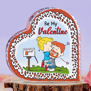 Personalized Gifts For Couple Heart Plaque 01ohtn251224hg Be My Valentine - Shaped Plaques - GoDuckee