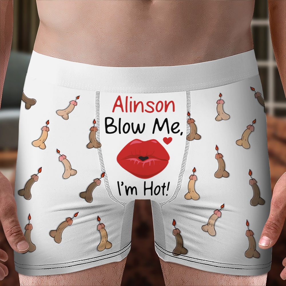 Personalized Gifts For Men Boxers I'm Hot - Boxers & Briefs - GoDuckee
