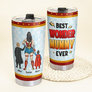 Personalized Gifts For Mom Tumbler Best Mummy Ever 02HUHN230324PA - Tumbler Cups - GoDuckee