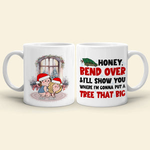 Couple, Honey, Bend Over, Personalized Coffee Mug, Christmas Gifts For Couple, 03HTPO081123HH - Coffee Mug - GoDuckee