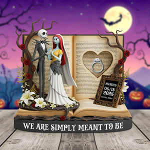 Horror Anniversary Couple Plaque - Personalized Gifts For Couple 04tgtn300525 - Shaped Plaques - GoDuckee
