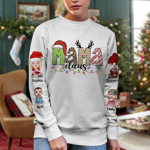 Christmas Family-Personalized Sweatshirt- Gift For Family- Christmas Gift [UP TO 6 KIDS] - AOP Products - GoDuckee