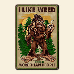 Personalized Gifts For Weed Lover Metal Sign 06acqn190724 - Metal Signs - GoDuckee