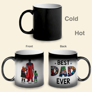 Personalized Gifts For Father Coffee Mug Happy Best Dad Ever 012QHQN290324PA - Coffee Mugs - GoDuckee