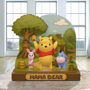 Personalized Gifts For Mom Plaque Mama Bear 05natn150425 - Shaped Plaques - GoDuckee