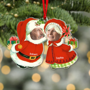 Couple-Custom Photo Acrylic Shape Ornament- Gift For Him/ Gift For Her- Christmas Gift- Couple Ornament - Ornament - GoDuckee