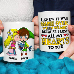 I Lost All My Hearts To You - Personalized Couple Mug - Gift For Couple 03NATN140623 - Coffee Mug - GoDuckee