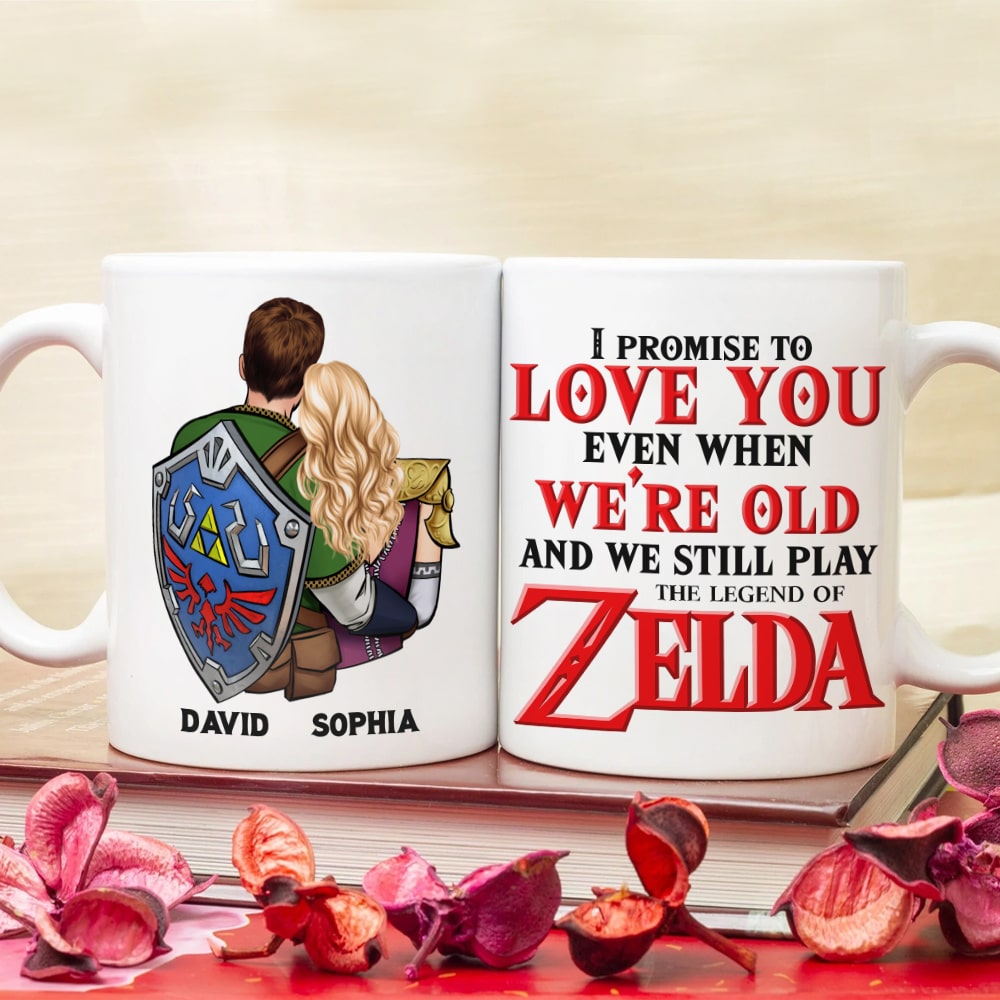 I Promise To Love You Even When We're Old-Personalized Coffee Mug-Gift For Couple- Couple Coffee Mug-01natn280623hh - Coffee Mug - GoDuckee