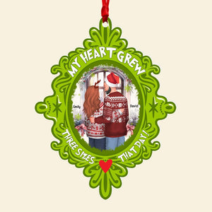 Couple- Personalized Acrylic Ornament- Gift For Him/ Gift For Her- Christmas Gift- PW17-AONMT-04htqn231023da - Ornament - GoDuckee