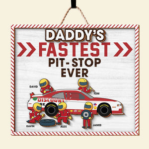 Personalized Gifts For Dad Wood Sign Daddy's Fastest 05ohqn270224 - Wood Signs - GoDuckee