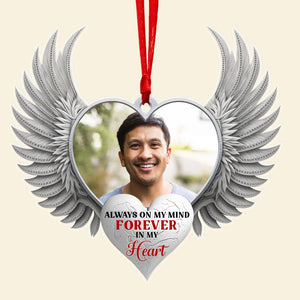 Forever In My Heart - Personalized Memorial Christmas Ornament