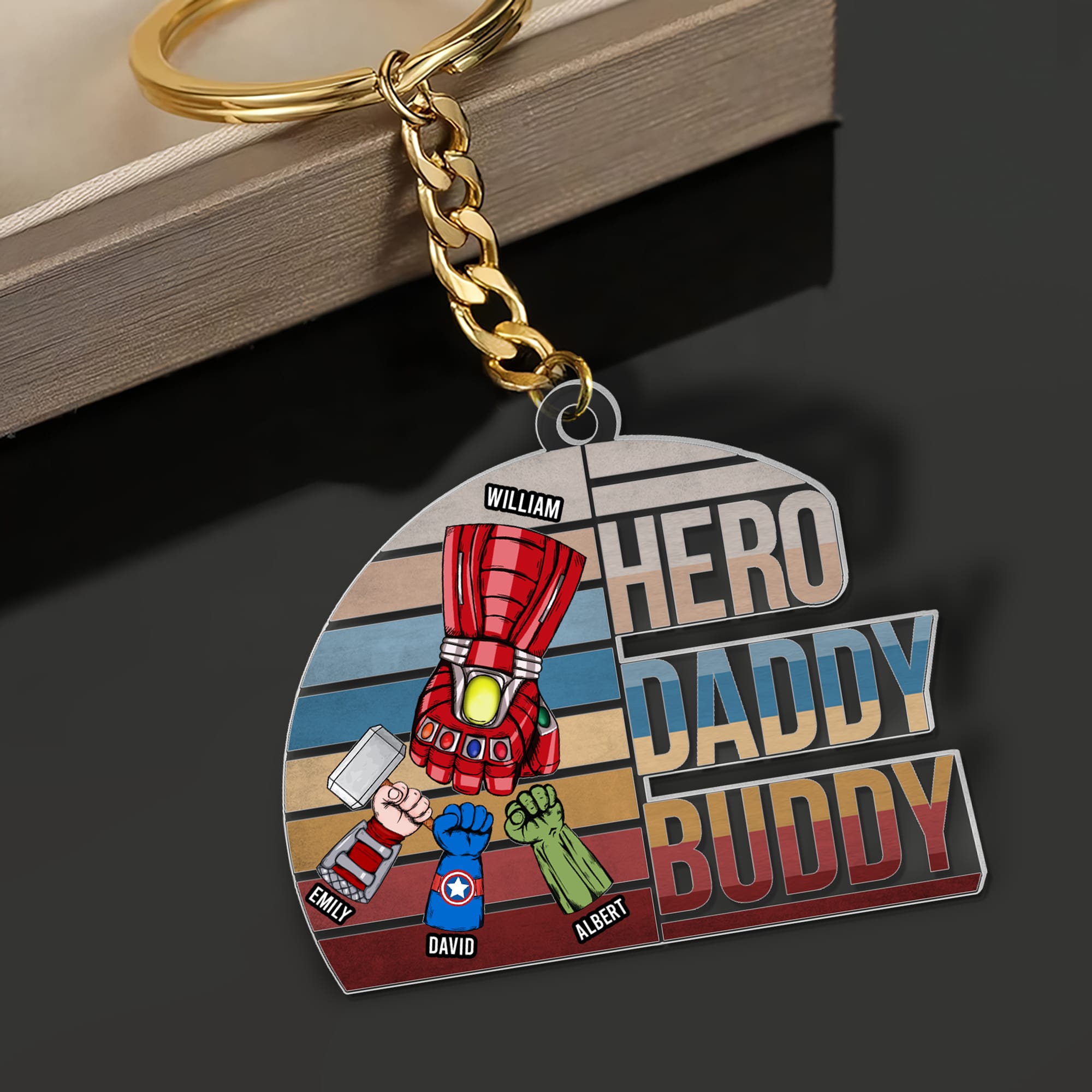 Personalized Gifts For Dad Keychain 04toqn250524ha - Keychains - GoDuckee