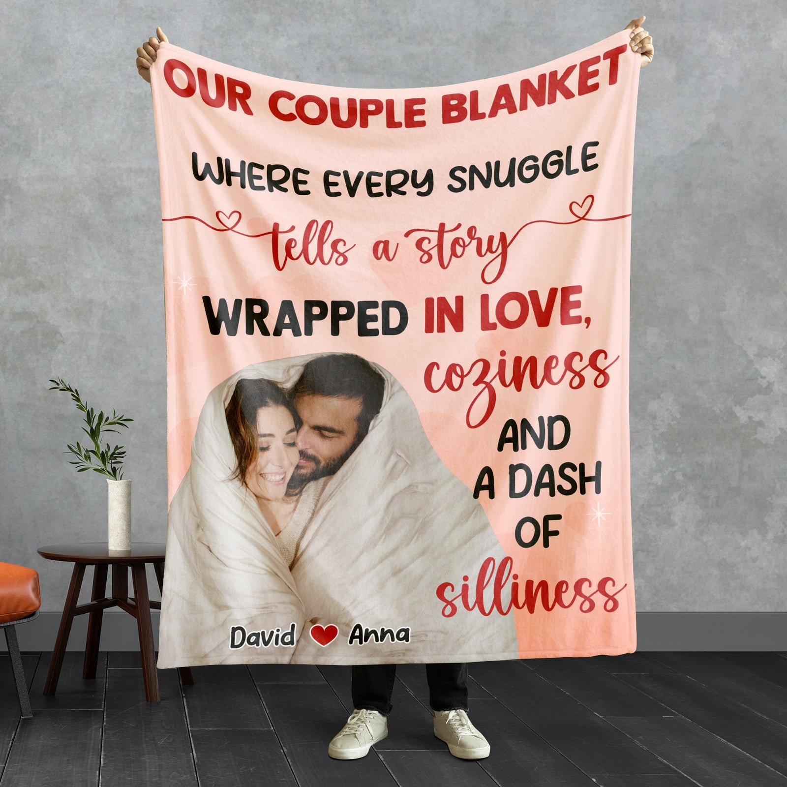 Our Couple Blanket Where Every Snuggle Tells A Story-Custom Photo Blanket- Couple Gift - Blanket - GoDuckee