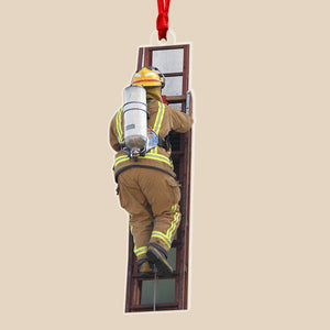 Firefighter-Custom Photo Acrylic Ornament- Gift For Firefighter- Christmas Gift - Ornament - GoDuckee