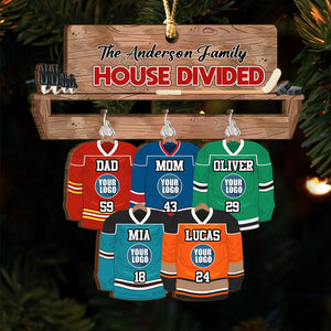 Personalized Christmas Gifts For Ice Hockey Lovers Family Ornament 02hudt141024 - Ornament - GoDuckee