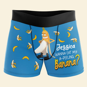 Personalized Gifts For Husband Boxers My A-Peeling Banana - Boxers & Briefs - GoDuckee