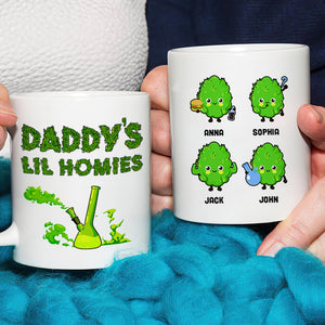 Funny Bud Mug - Daddy's Lil Homies - Personalized Coffee Mug - Gift For Dad - Coffee Mug - GoDuckee