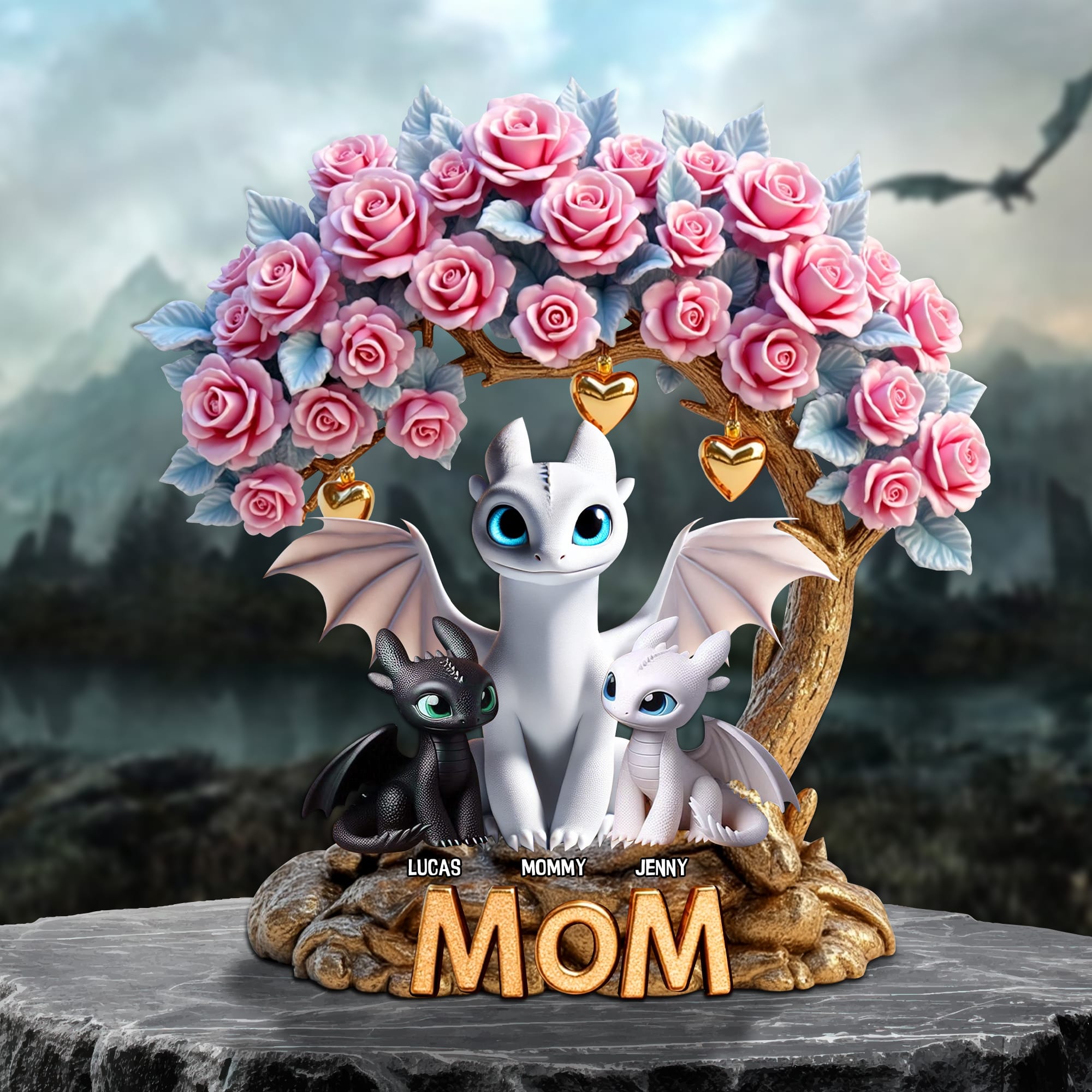 Personalized Gifts For Mom Dragon Plaque 03tgtn190425 - Shaped Plaques - GoDuckee
