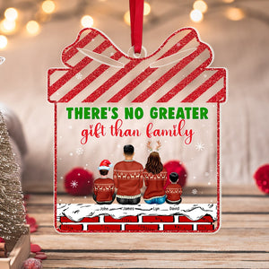 There's No Greater Gift Than Family-Personalized Acrylic Custom Shape Ornament-Gift For Family- Christmas Gift - Ornament - GoDuckee