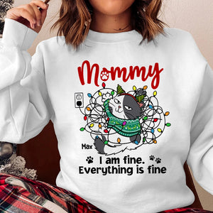 Everything Is Fine-Personalized Sweatshirt-02httn281023 - Shirts - GoDuckee