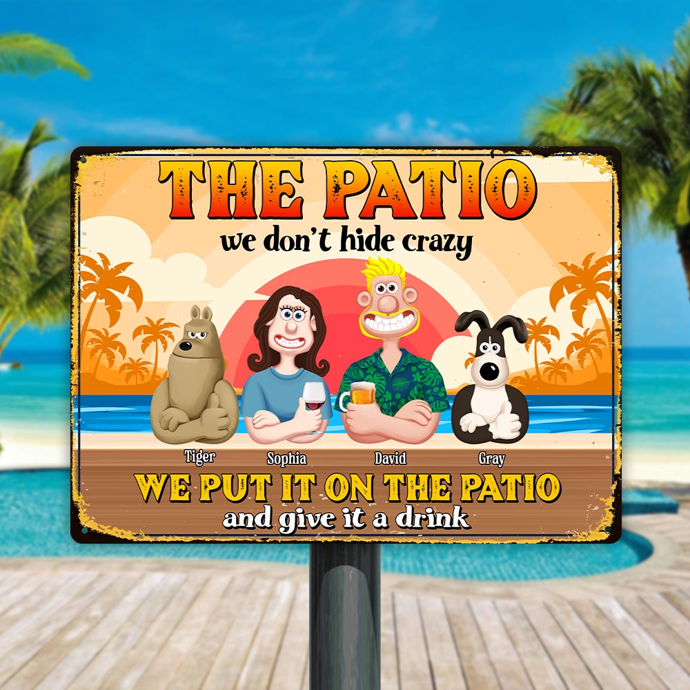 Personalized Gifts For Pet Lovers Family Metal Sign 03xqtn110225pa - Metal Signs - GoDuckee