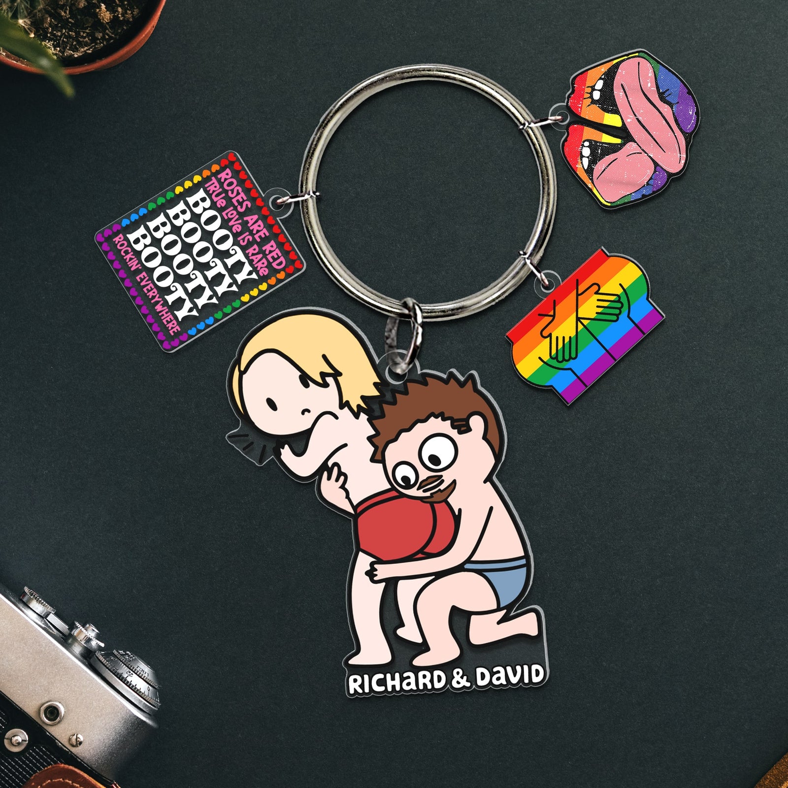 Personalized Gifts For LGBT Couple Keychain 01xqqn250624hh - Keychains - GoDuckee