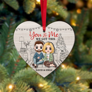 You & Me We Got This-Personalized Wood Ornament-05acqn020823hh - Ornament - GoDuckee