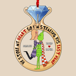 He Stole My Heart-Personalized Acrylic Ornament- Gift For Him/ Gift For Her- Christmas Gift- Couple Ornament- PW17-AONMT-05qhqn131023 - Ornament - GoDuckee